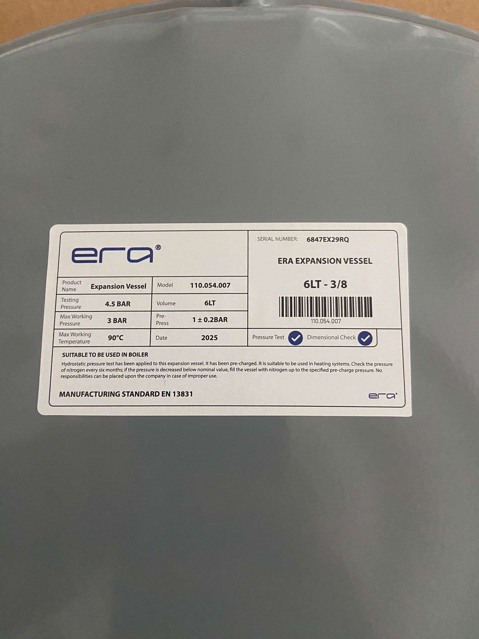 2ced2524-ce5c-498f-b1de-921f3b30b063 Vaillant ve Protherm Uyumlu 6 Litre Yuvarlak Genleşme Tankı